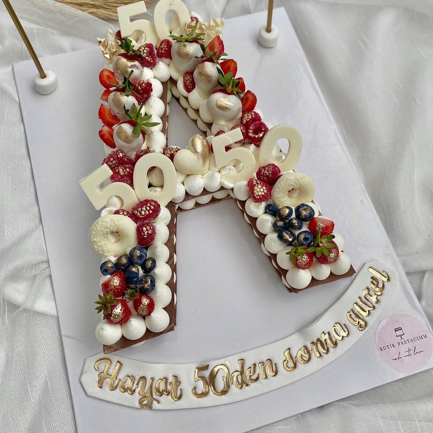 A Harf Kurabiye Pasta