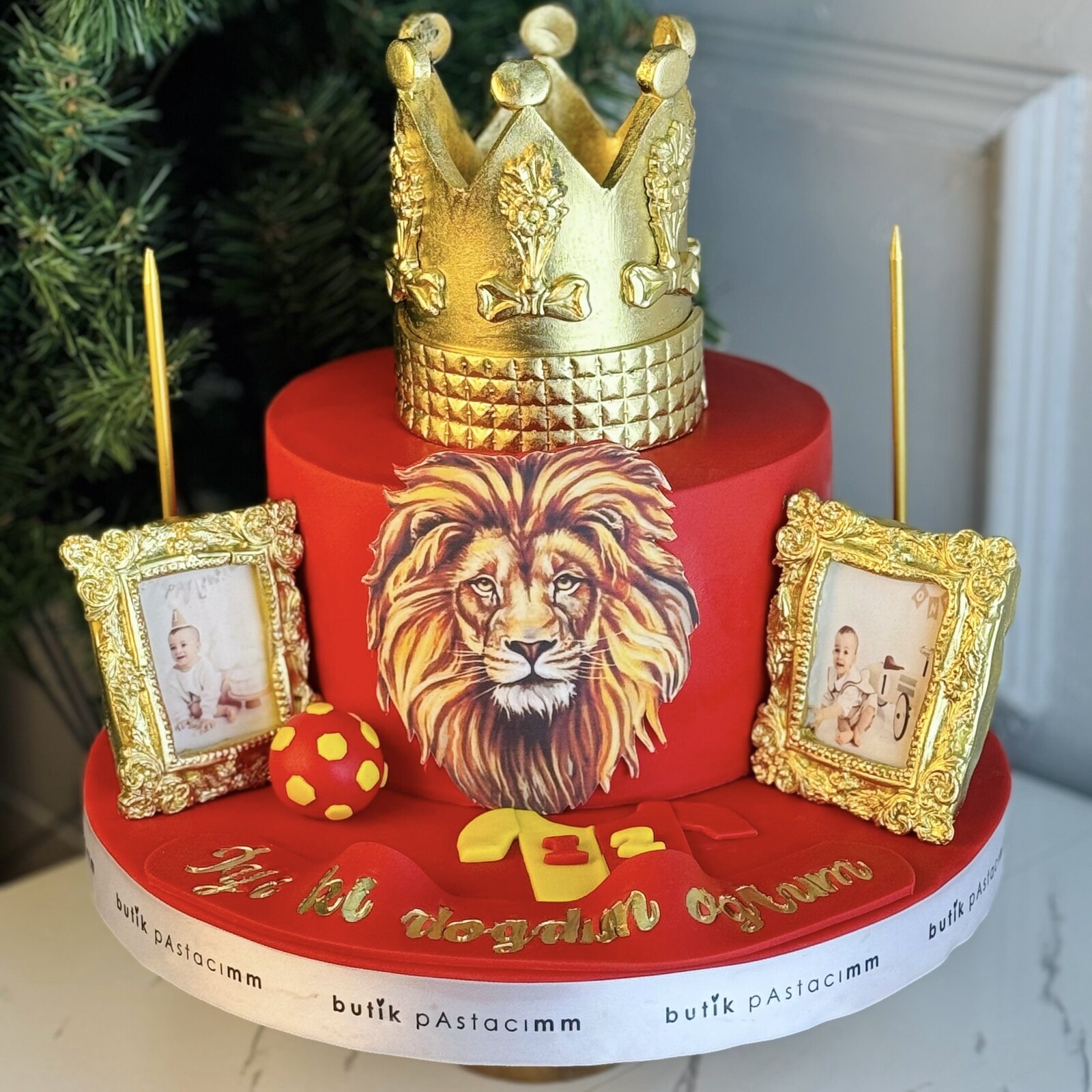 Aslanlı Çerçeveli Taraftar Pastası