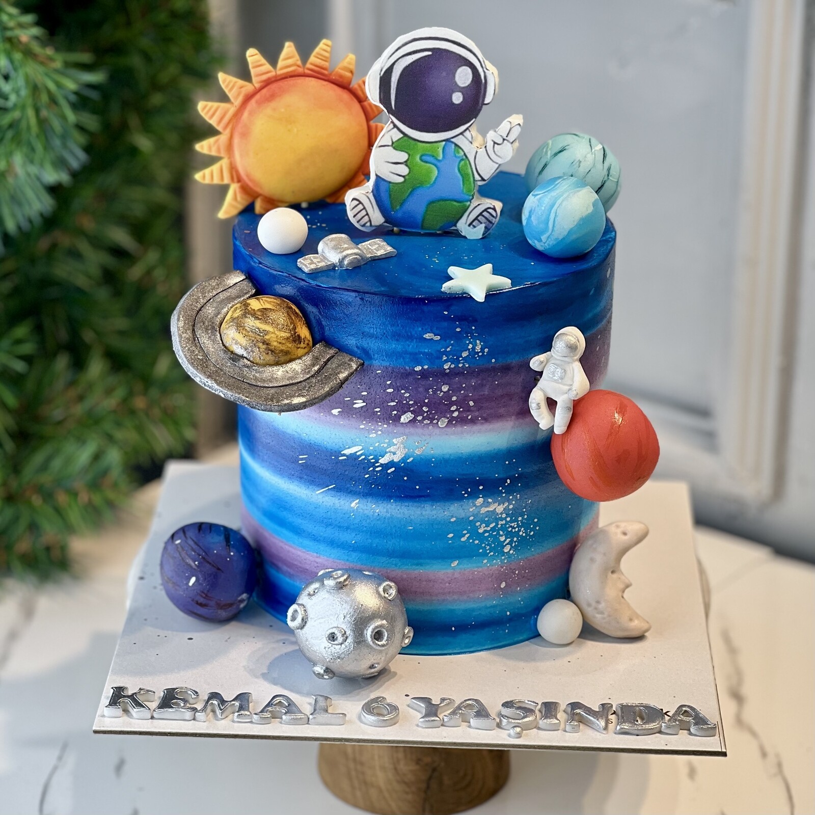 Astronot Uzay Gezegen Pastası