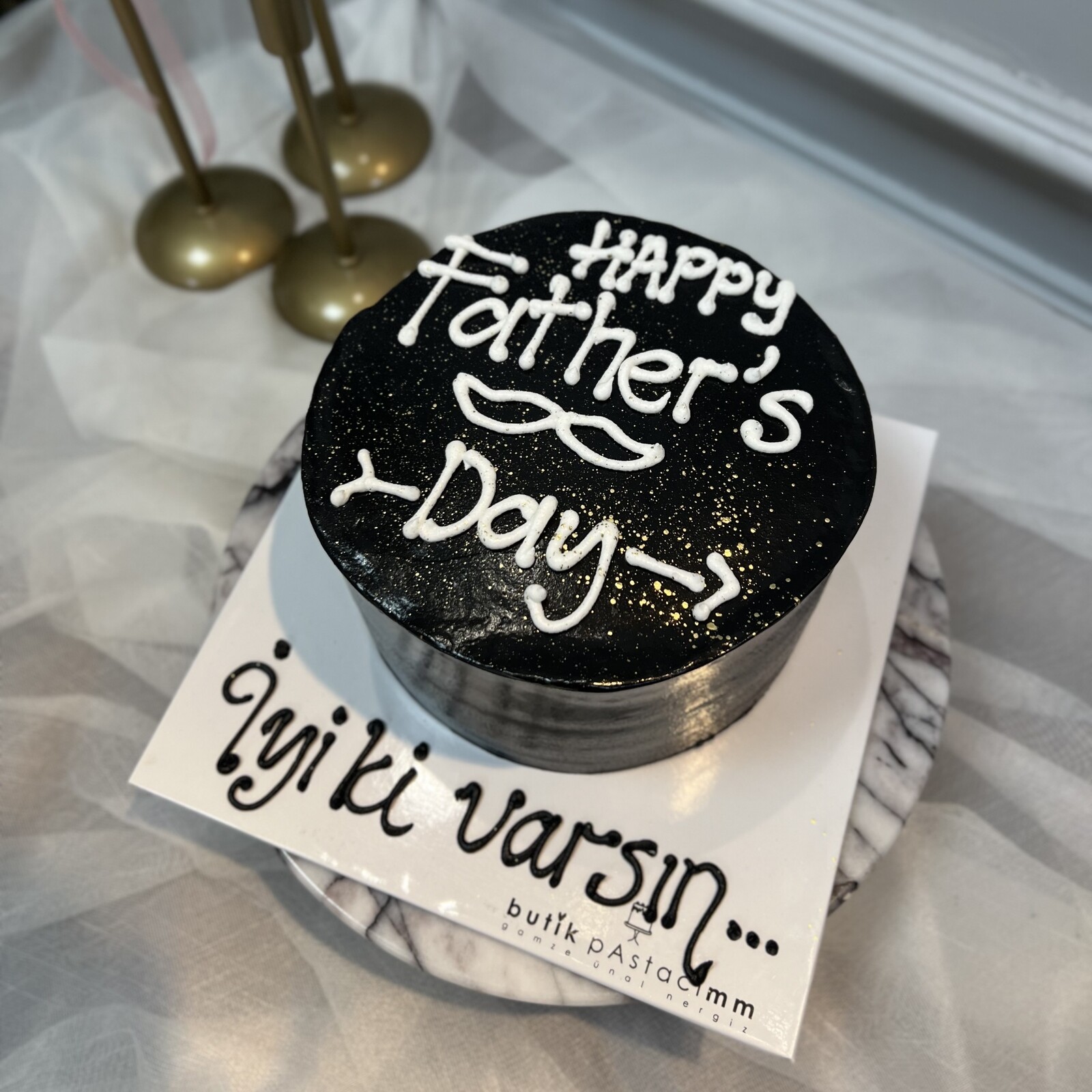 Babalara Günü Yazılı Pasta