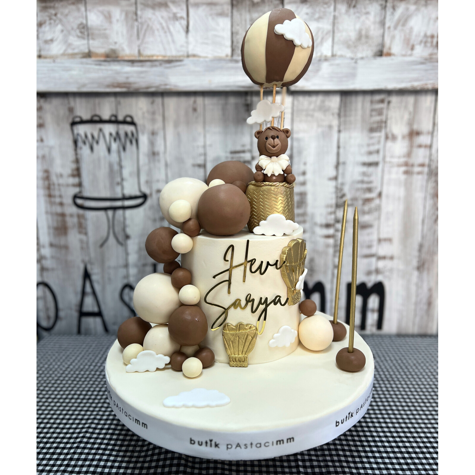 Balonlu Ayıcıklı Çocuk Pastası
