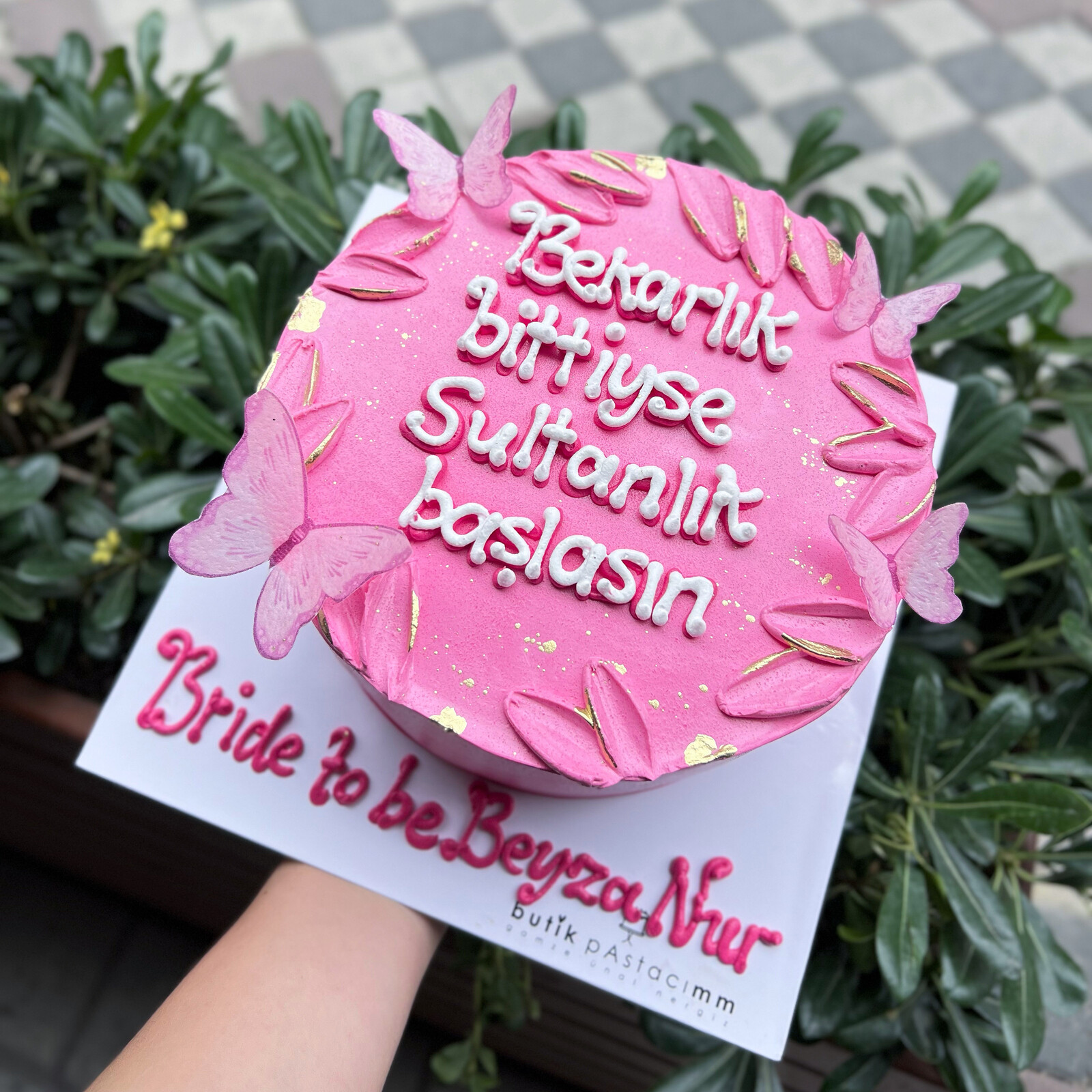 Bekarlığa Veda Sultanlığa Merhaba Pastası