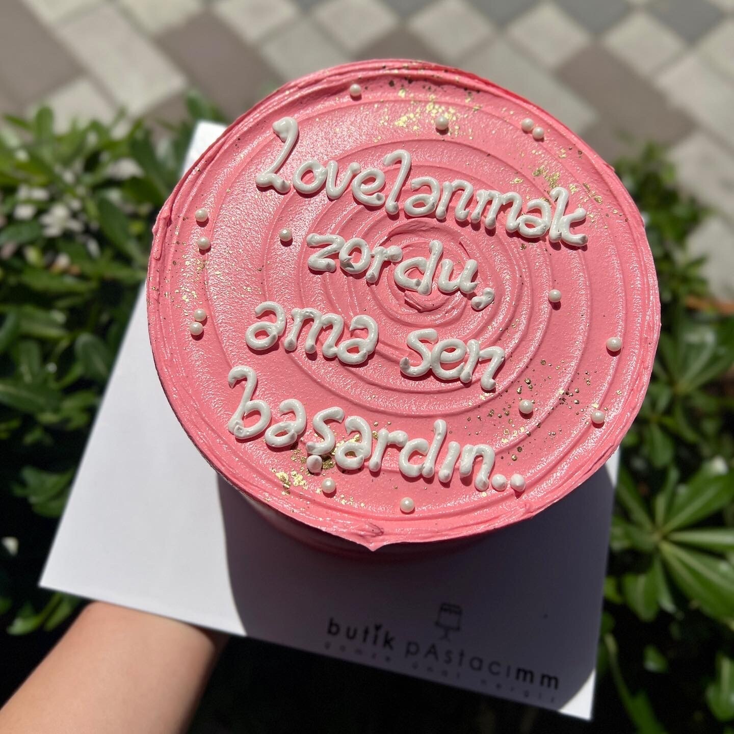 Bekarlığa Veda Yazılı Pasta 1