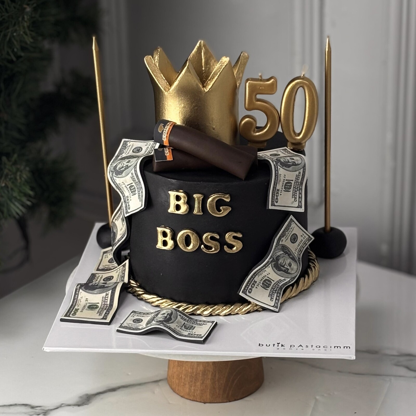 Big Boss Taçlı Rakamlı Pasta