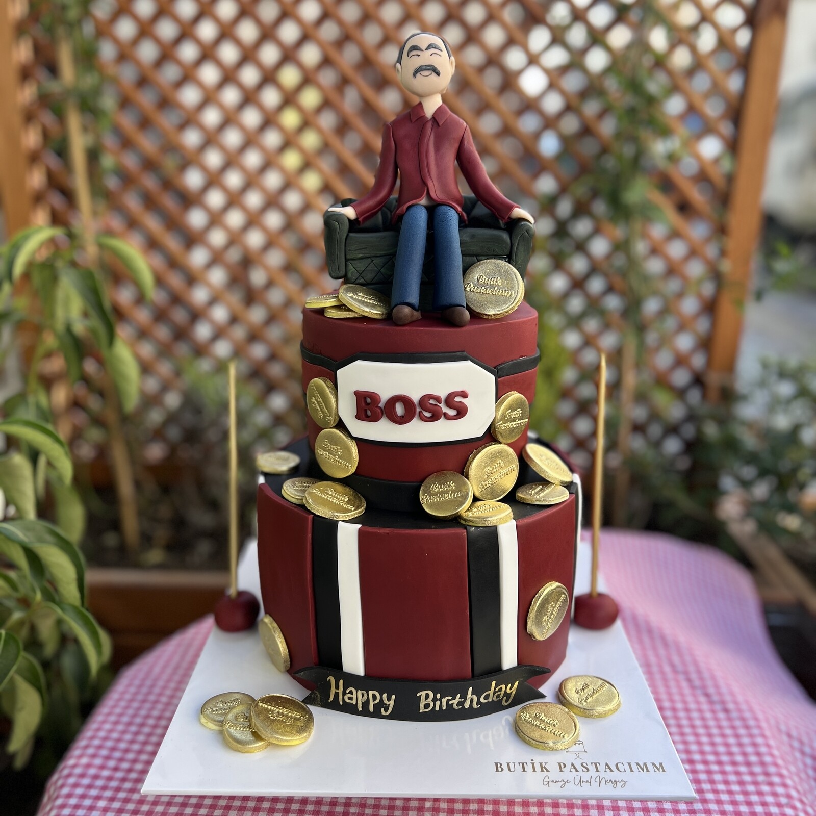 Big Boss Temalı Figürlü Pasta