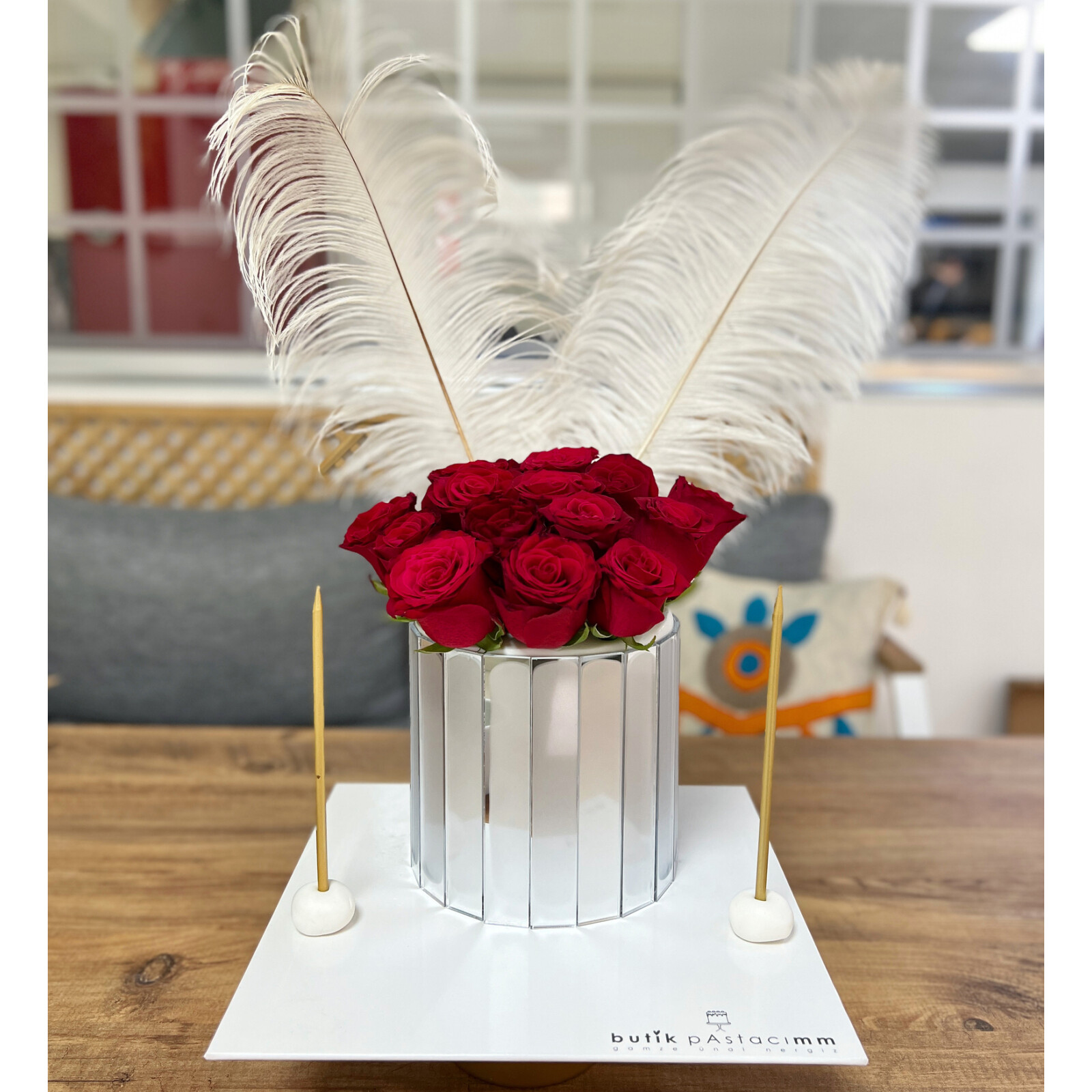 Çiçekli Konsept Pasta