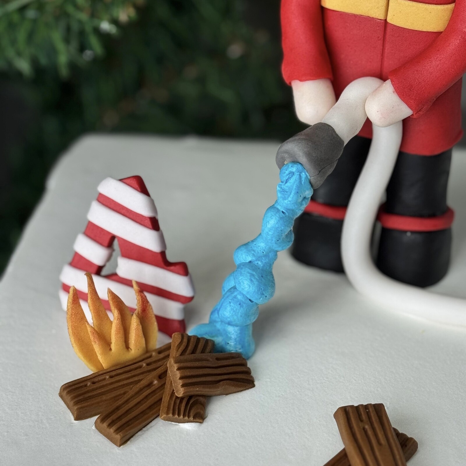 Dikdörtgen İtfaiyeci Çocuk Pastası