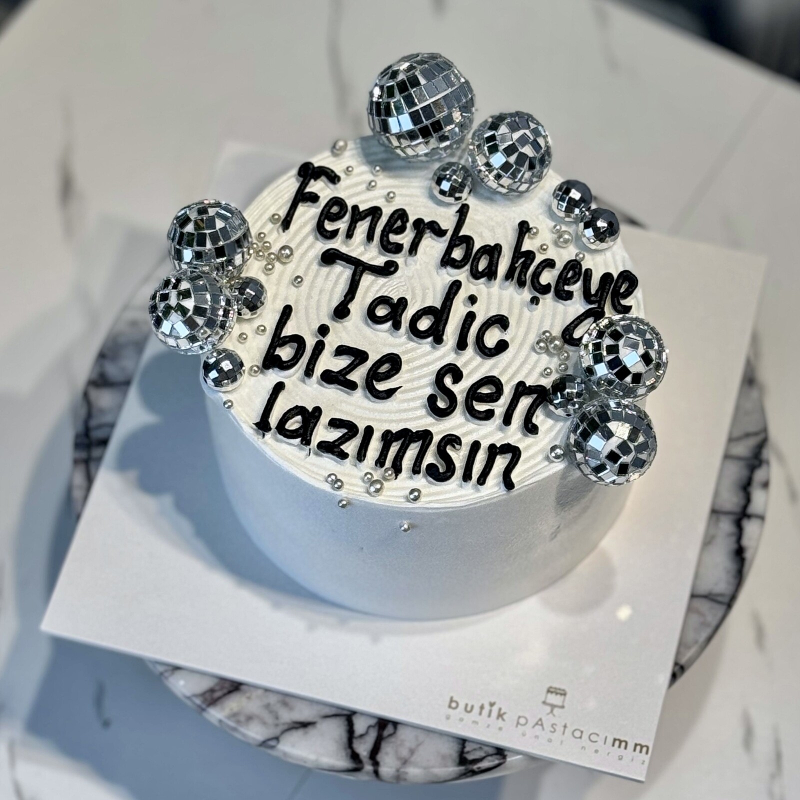 Disco Toplu Yazılı Pasta