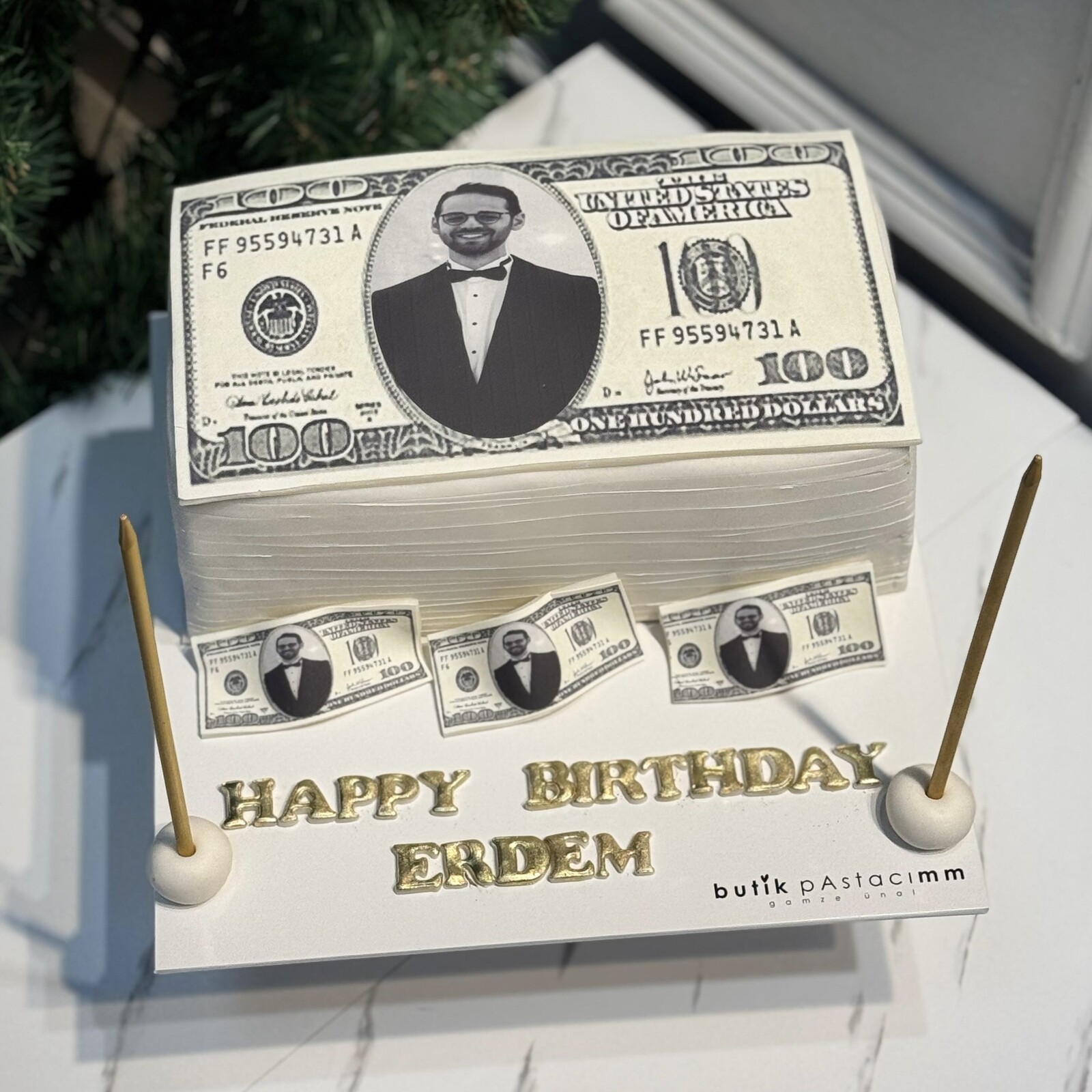 Dolarlı Kişiye Özel Pasta