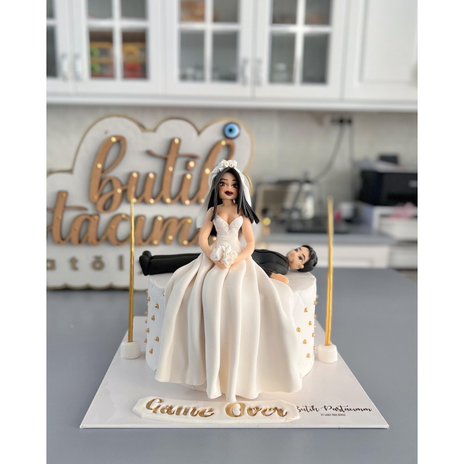 Gelin Damat Tasarımlı Pasta