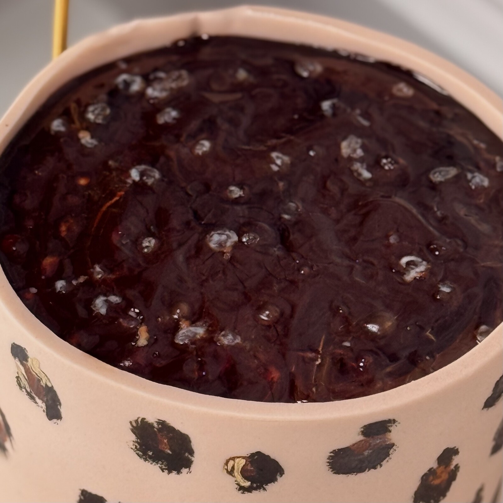 Kahve Fincanı Pasta (Leoparlı)