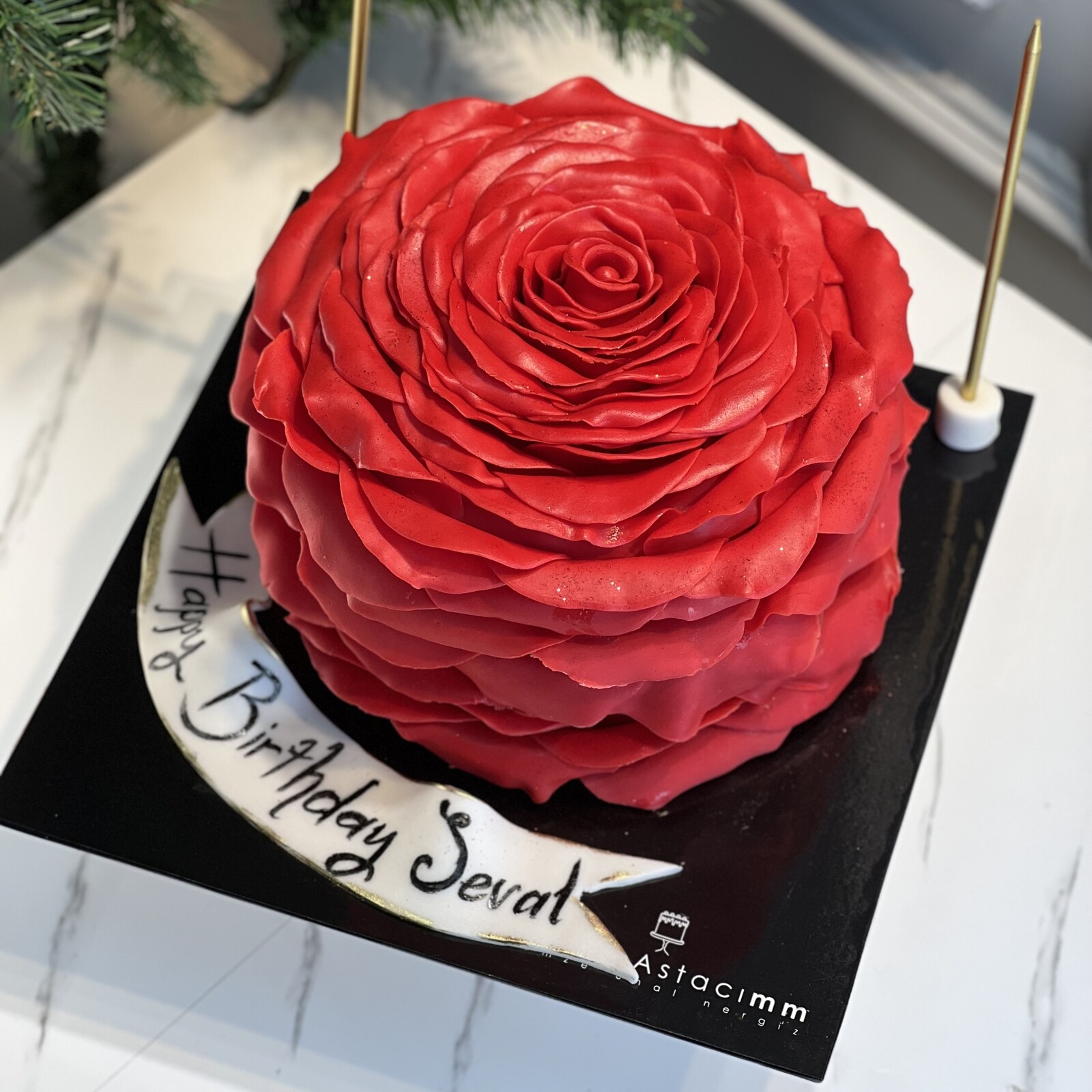 Kırmızı Gül Pasta