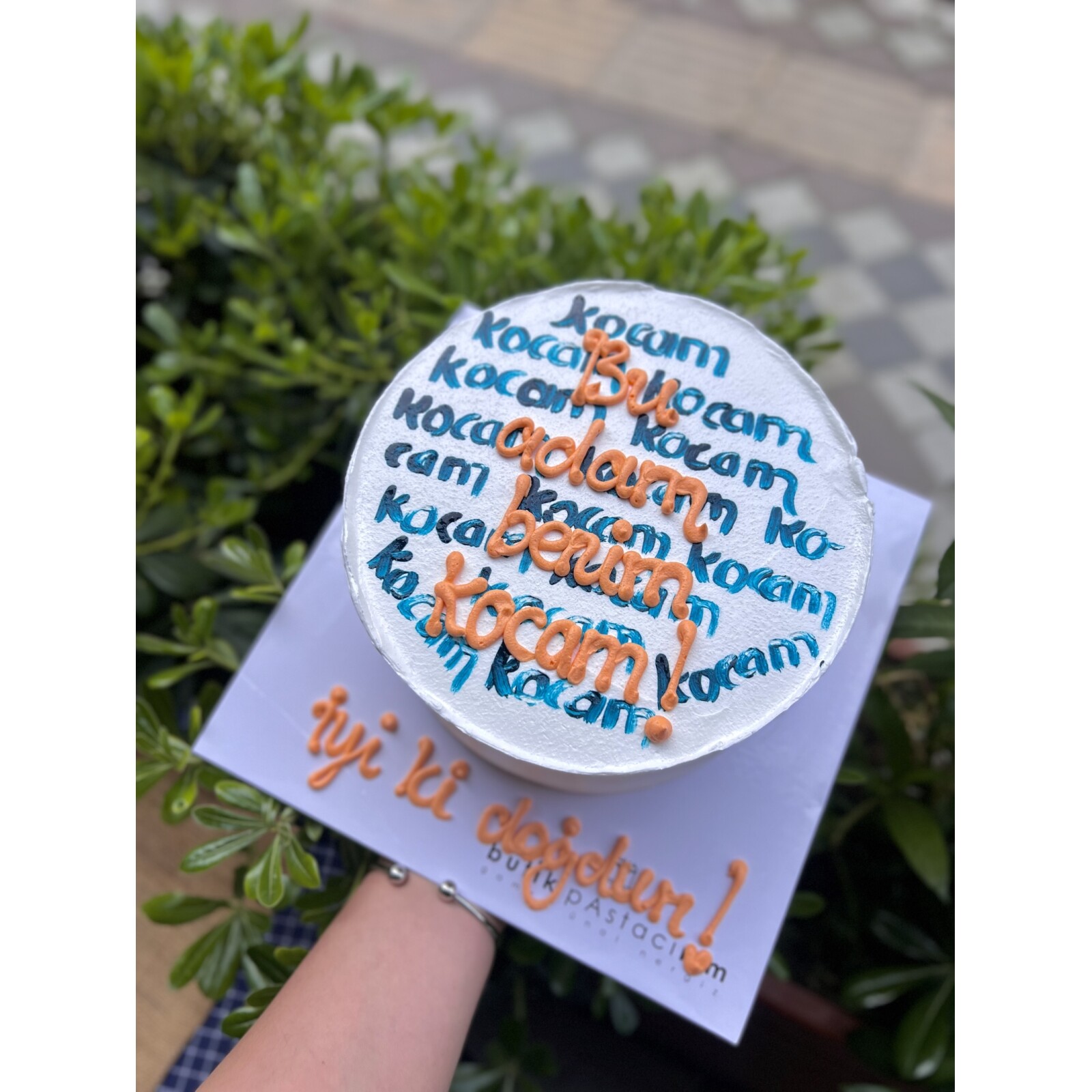 Kocam Yazılı Pasta