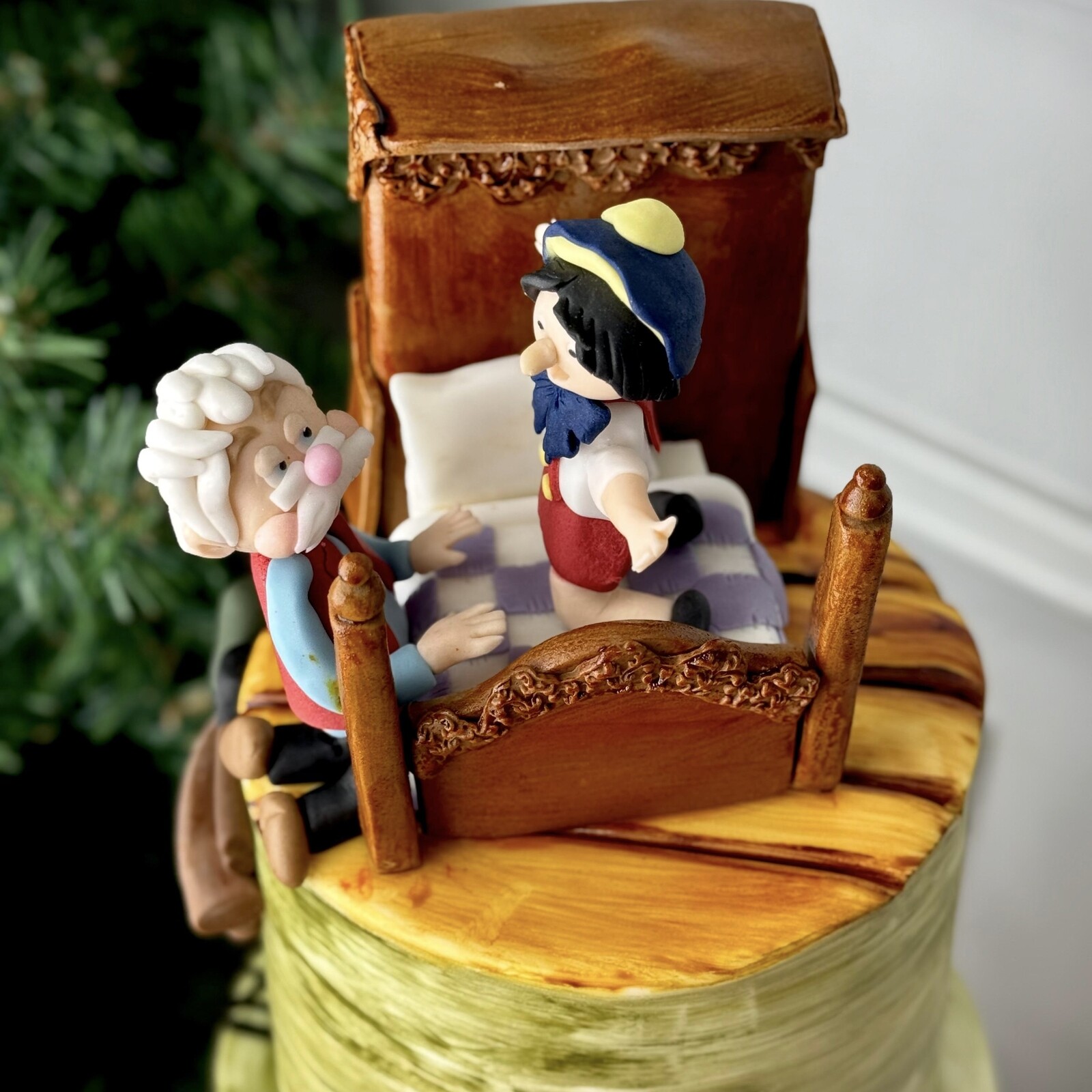 Pinokyo ve Gepetto Hikayeli Çocuk Pastası