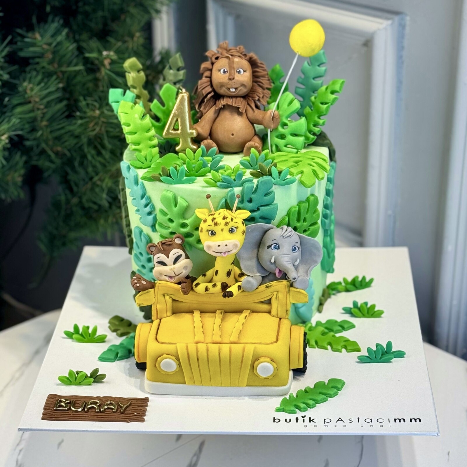 Safari Çocuk Doğumgünü Pastası