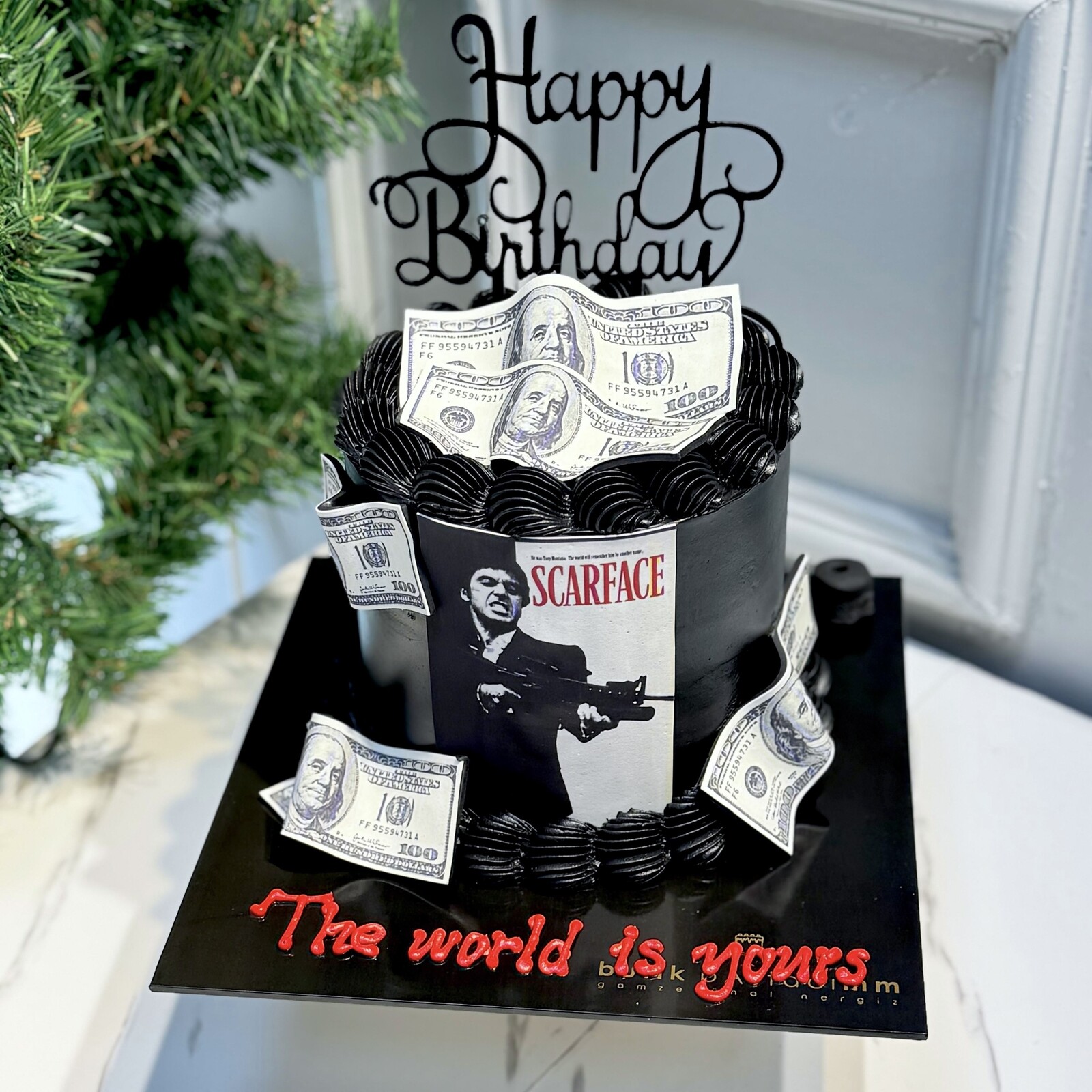 Scarface Resimli Kremalı Pasta