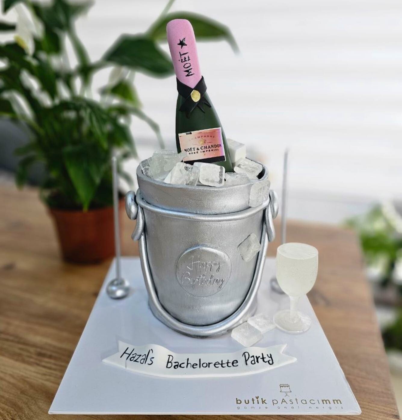 Şişe Temalı Bekarlığa Veda Pastası