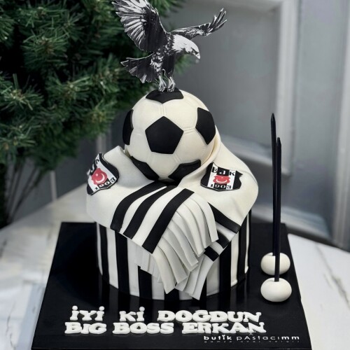 Beşiktaş Temalı Taraftar Pastası