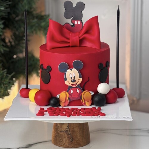 Mickey Pasta (Kırmızı)