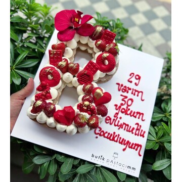 B Harf Kurabiye Pasta