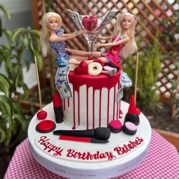 Barbie Bebekli Özel Tasarım Pasta