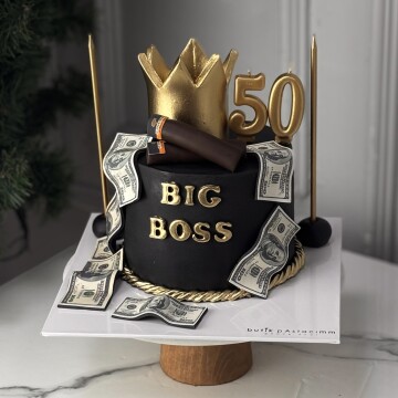 Big Boss Taçlı Rakamlı Pasta