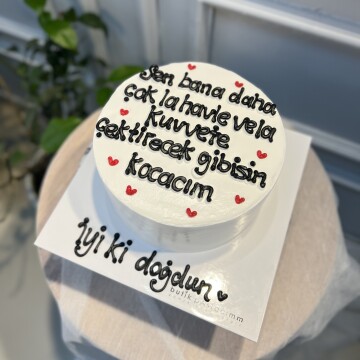 Canım Kocam Özel Yazılı Pasta