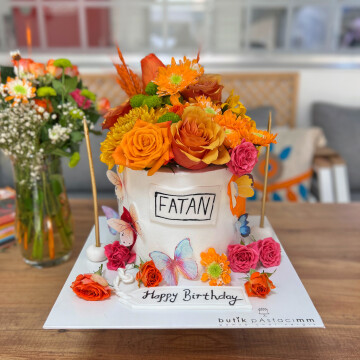 Çiçekli Konsept Pasta