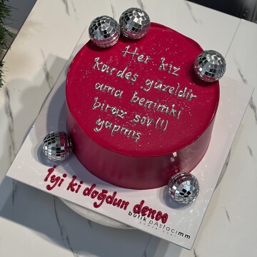 Disco Toplu Yazılı Pasta