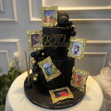 Fotoğraf Çerçeveli Kişiye Özel Pasta