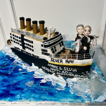 Gemili Tasarım Pasta - Titanik Pastası