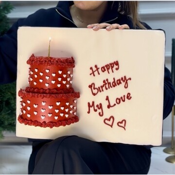 İlüzyon Pasta (Yan duran pasta)