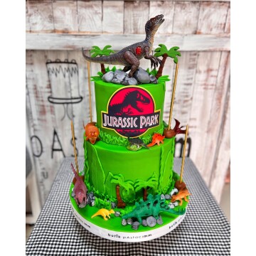Jurassic Park Temalı Çocuk Pastası