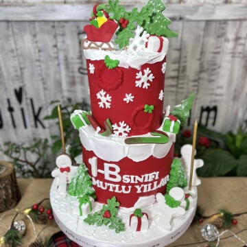 Okullara Özel Yılbaşı Pastası