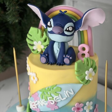 Stitch Temalı Doğum Günü Pastası