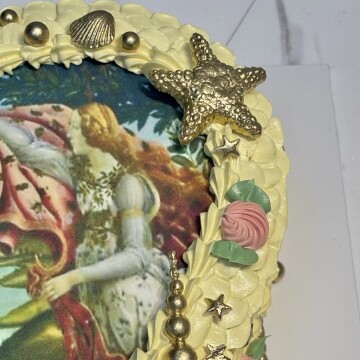 Vintage Resim Baskılı Pasta