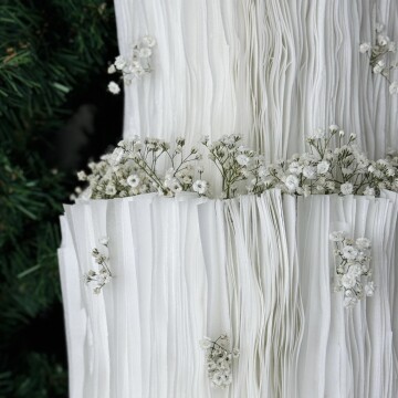 Wafer Paper Tasarımlı Nişan Pastası