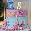 Stitch Temalı Kremalı Doğum Günü Pastası