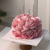 Wafer Paper Cake - Parlak Pembe